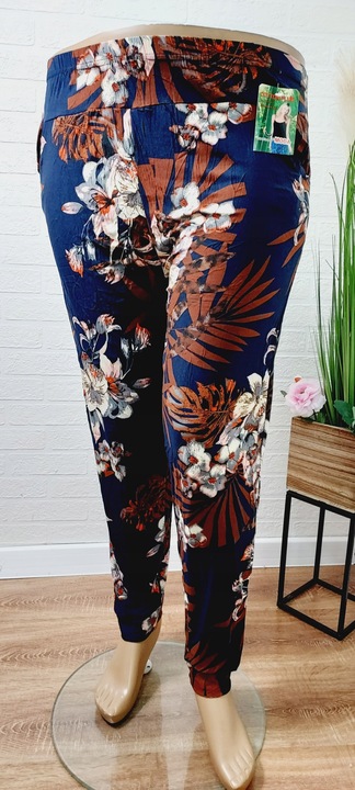 ALLADYNKI SPODNIE HAREMKI -plus size -BAWEŁNA -727