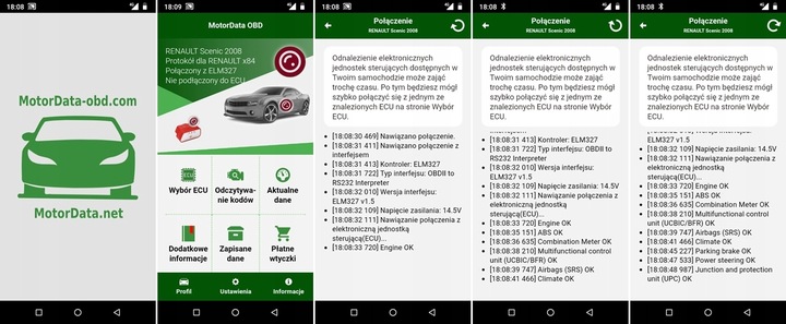 ELM327 BT PIC18F25K80 Bluetooth mini OBD2 TORQUE działa też z LeafSpy
