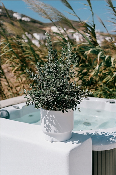 DONICZKA OSŁONKA NA KWIATY WKŁAD HEOS BIAŁA 30CM