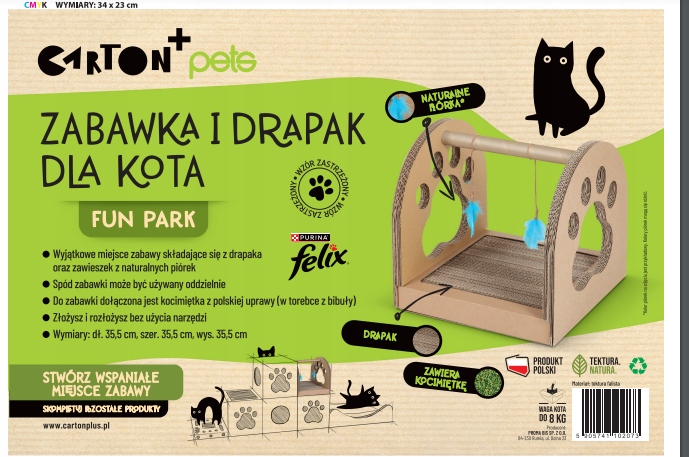 KARMA DLA KOTA MOKRA FELIX FANTASTIC MIX SMAKÓW 120 SASZETEK + DRAPAK