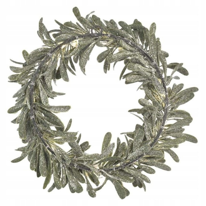 Dekoracje - wianek jemioła 25 LED, 3xAA, ciepła biel, IP20, timer EMOS