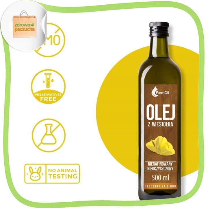 OLEJ Z WIESIOŁKA DWULETNIEGO TłoczonyNaZimno 500ml