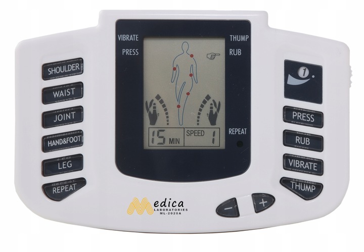 ELEKTROSTYMULATOR MIĘŚNI NERWÓW TENS EMS-MOCNY
