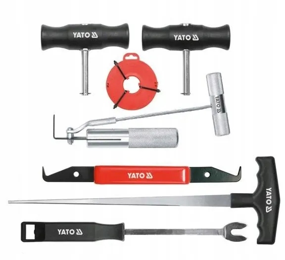 YATO ZESTAW DO DEMONTAŻU SZYB SAMOCHODOWYCH 7 EL.