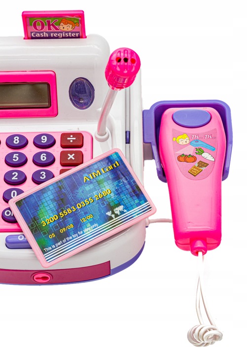 Edukacyjna Kasa Fiskalna Sklepowa Dla Dzieci Wózek Kalkulator Akcesoria