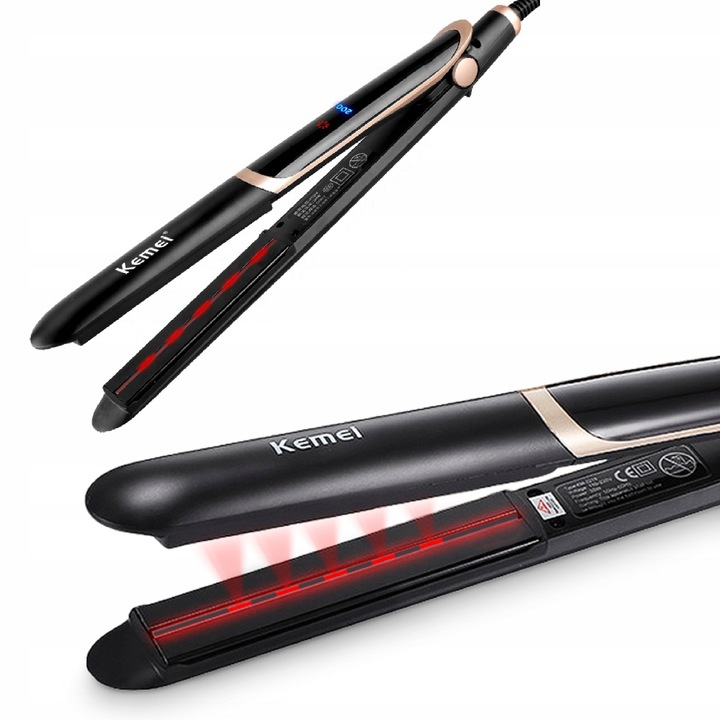 Prostownica do włosów Podczerwień Jonizacja + KRĘCI WŁOSY 2w1 PRO KAMEI