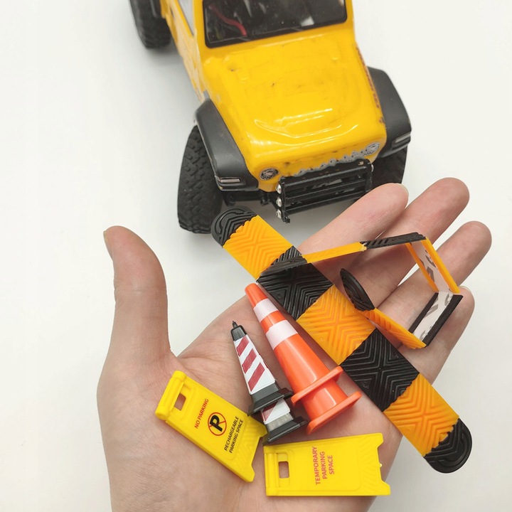 WSPINACZKA SAMOCHÓD NASTRÓJ KAWAŁEK PROGI ZWALNIAJĄCE ROŻKI ZNAKI OSTRZEGAW