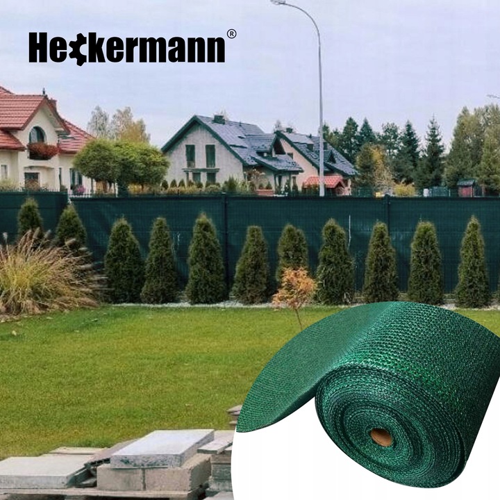 SIATKA CIENIUJĄCA MASKUJĄCA 90% NA OGRODZENIE PŁOT OSŁONOWA UV 1,5x25m 140g