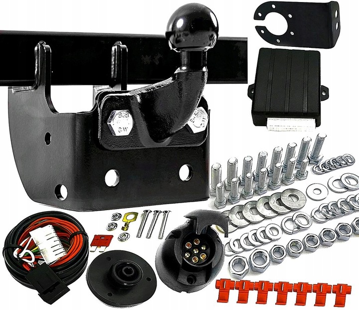 Hak holowniczy+MODUL7pin Ford TRANSIT Custom 2012-2023r Furgon VAN autobus