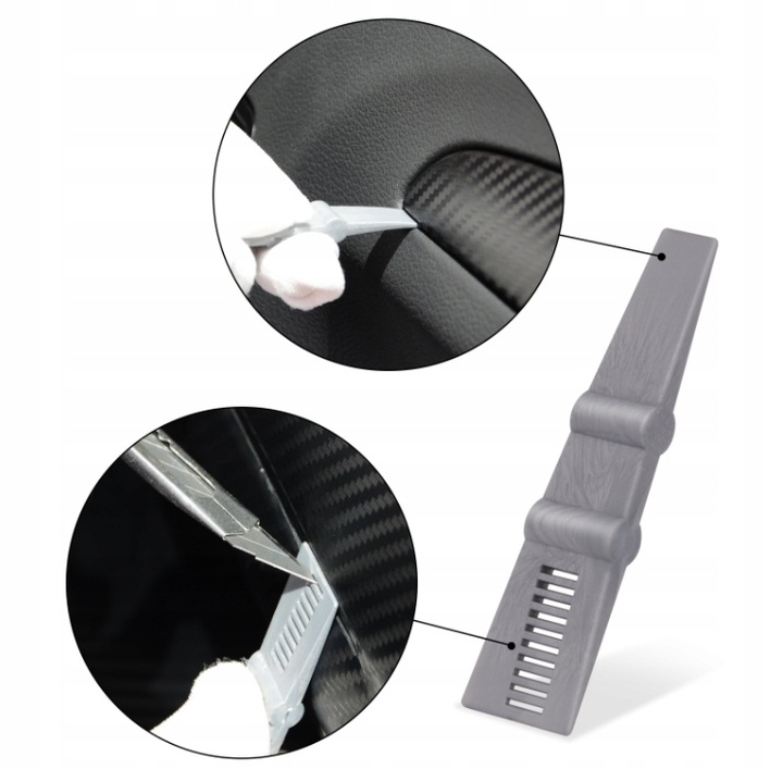 ZESTAW RAKLA NÓŻ ŻYŁKA SKROBAK MAGNES WRAPSTICK DO APLIKACJI FOLII