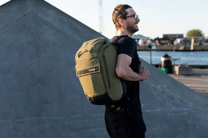 Plecak Miejski Sakwa Rowerowa Thule Paramount 26L Hybrid Pannier Soft Green