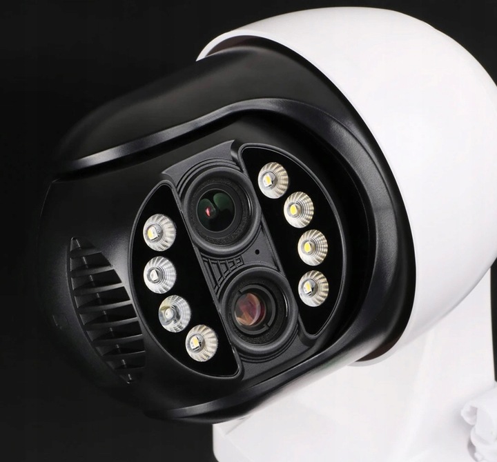 Kamera Zewnętrzna WiFi Obrotowa Dwa Obiektywy 2x4MP