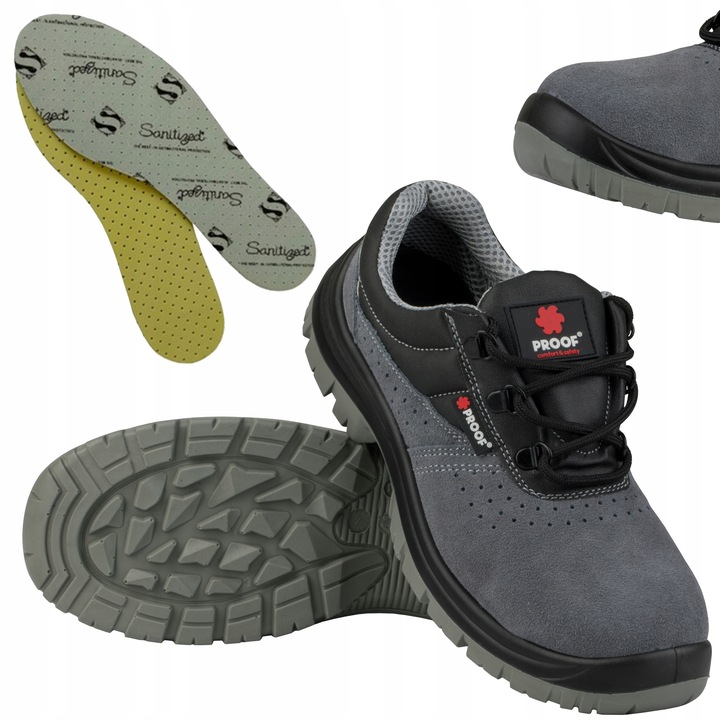 Buty robocze BHP z Metalowym Noskiem ANTYPRZEBICIOWE S1P KAPS3 + WKŁADKA