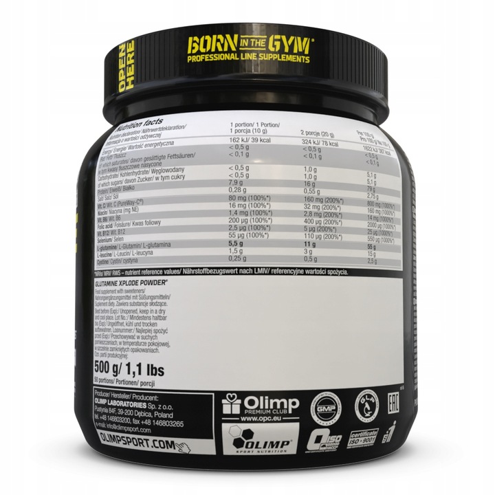OLIMP CREATINE XPLODE 500g+GLUTAMINE XPLODE 500g