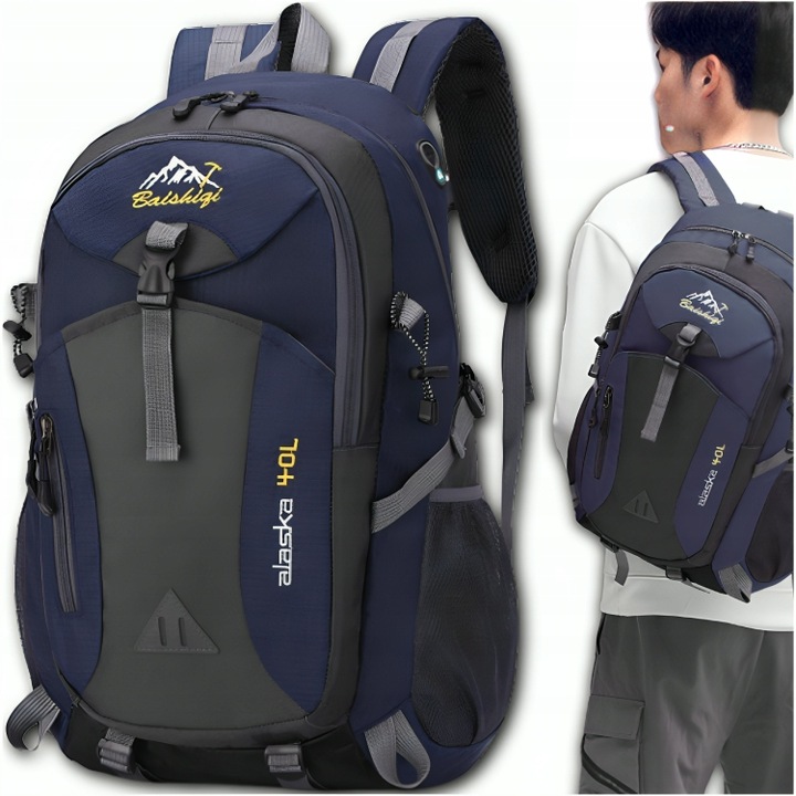 PLECAK TURYSTYCZNY BIWAKOWY NA WYCIECZKĘ W GÓRY WYGODNY 40L BIWAK SURVIVAL