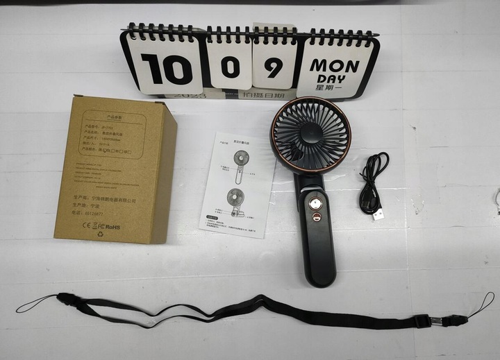 PRZENOŚNY WENTYLATOR RĘCZNY MINI WENTYLATOR USB 5 TRYBÓW 2000mAh