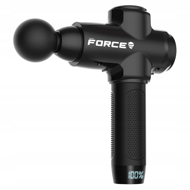 PISTOLET DO MASAŻU masażer do pleców ciała nóg karku stóp +12 KOŃCÓWEK 220W