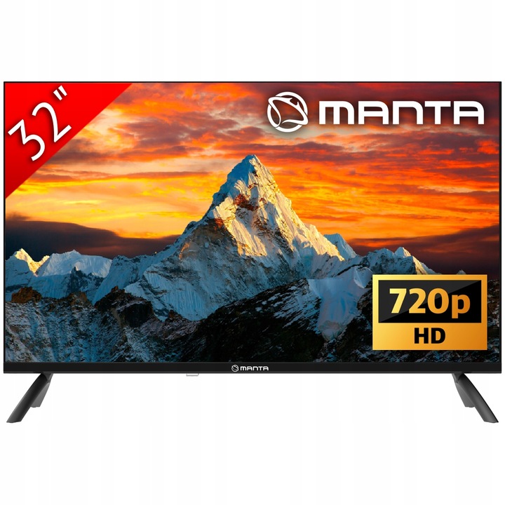 Smart TV Telewizor 32 cale Android HD LED dekoder DVBT2 WIFI LAN USB Manta