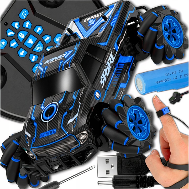 Samochód Akrobata SPORT Flying 4x4 z Pilotem RC 2.4GHz