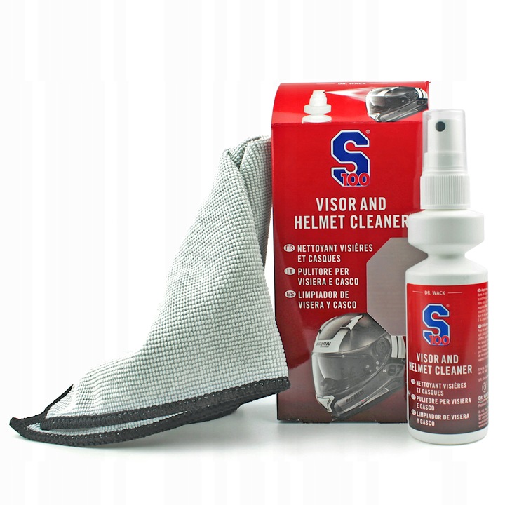 S100 Zestaw do Czyszczenia Kasku i Wizjera + Pranie i Konserwacja Odzieży