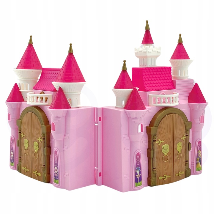 PRZENOŚNY DOMEK DLA LALEK PAŁAC ZAMEK DUŻY AKCESORIA KSIĘŻNICZKA WOOPIE