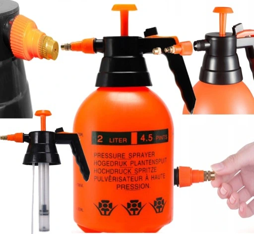 OPRYSKIWACZ RĘCZNY CIŚNIENIOWY SPRYSKIWACZ WYDAJNY MGIEŁKA 2LITRY