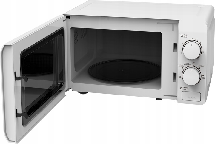 BIAŁA KUCHENKA MIKROFALOWA MIKROFALÓWKA MIKROFALA UD TIMER 700W 20l LITRÓW