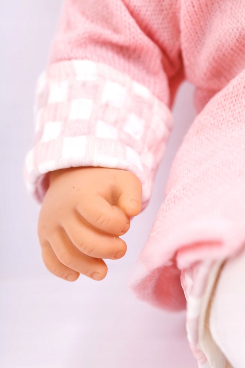 Lalka Bobas Interaktywna Miękka Jak Żywa Duża 42cm Śpiewa Mówi Dziewczynka