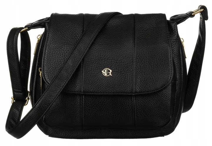 Torebka Rovicky ze skóry ekologicznej z klapką na klips magnetyczny damska