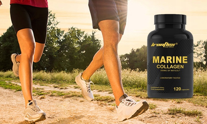 IRONFLEX KOLAGEN MORSKI RYBI 120kaps COLLAGEN MARINE KWAS HIALURONOWY WIT C