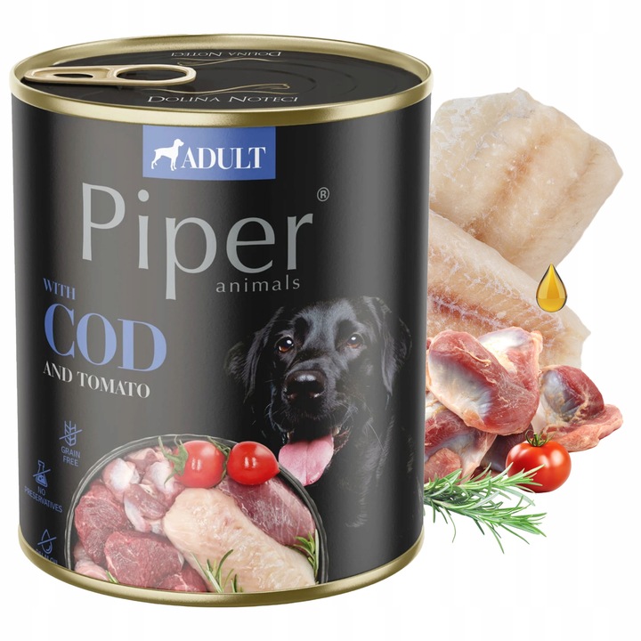 PIPER Karma mokra dla psa DOLINA NOTECI mix smaków 30 x 800g