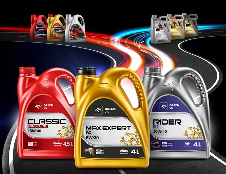 OLEJ ORLEN CLASSIC SYNTHETIC 5W40 4,5L | API SL SJ CF ACEA A3/B3 | 229.1