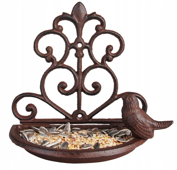 Żeliwny karmnik dla ptaków