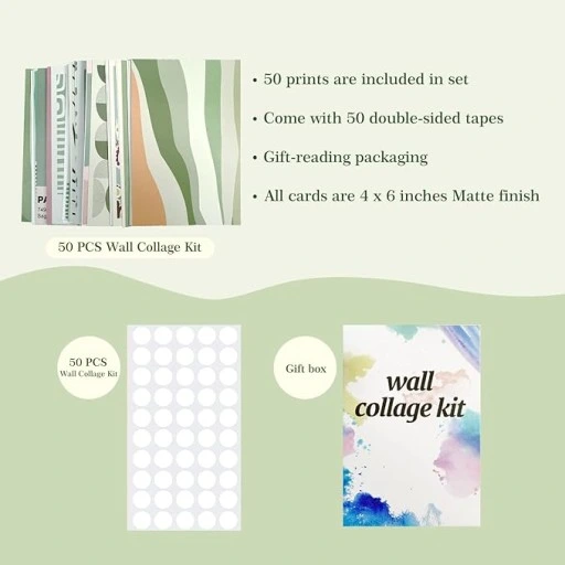 Kolaż Ścienny Ozdoba Naklejki Dekoracja do domu biura 50 sztuk