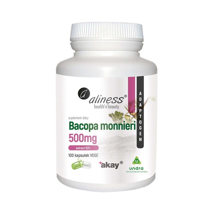 ALINESS BACOPA MONNIERI EXTRACT 50% 100 KAP PAMIĘĆ