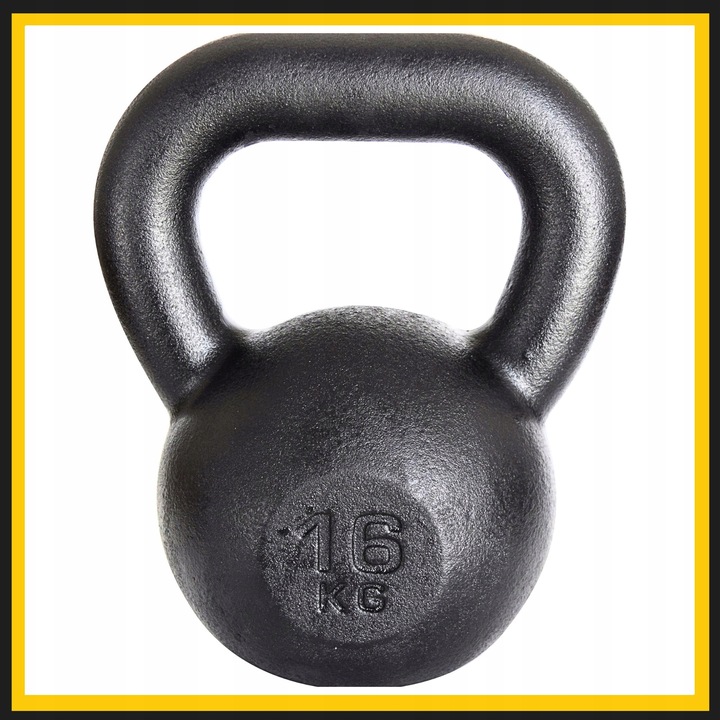 Kettlebell żeliwny odważnik kula kettle 16kg