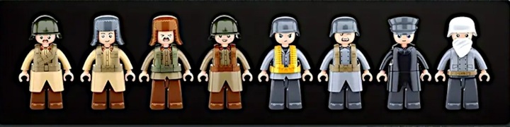 Klocki Bitwa Na Moście Jeep W Pułapce Armia Wojsko BUNKIER DZIAŁO 8 FIGUREK