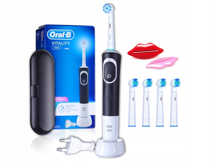 Szczoteczka Elektryczna Oral-B Vitality 100 + KOŃCÓWKI Czarna