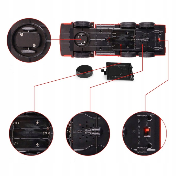 Straż pożarna wóz strażacki światło dźwięk automatyczna jazda