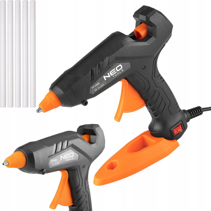 NEO PISTOLET DO KLEJENIA NA GORĄCO 30W SZTYFTY 8mm 17-095 + KLEJ