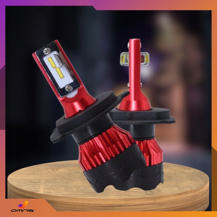 Żarówki samochodowe LED 12V can bus H4 GT COB + 300% super mocne pudełko