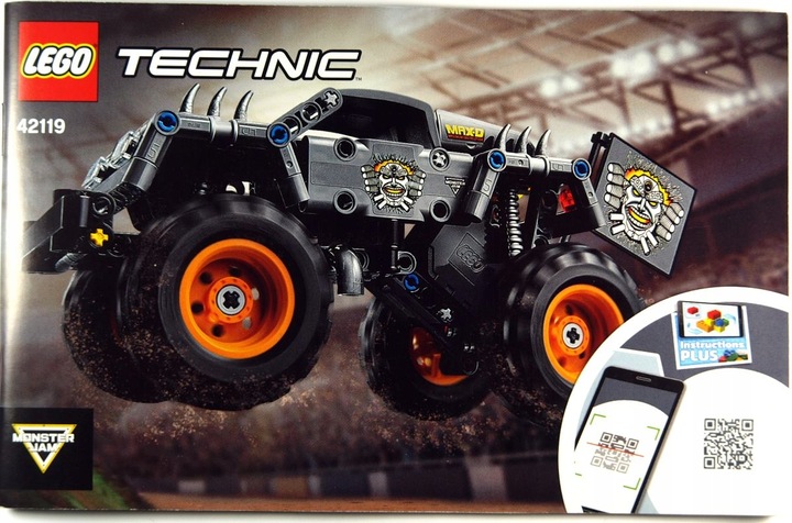 KLOCKI LEGO TECHNICS 42119 Monster Truck Jam Max-D Łazik Napęd Pull-back 7+