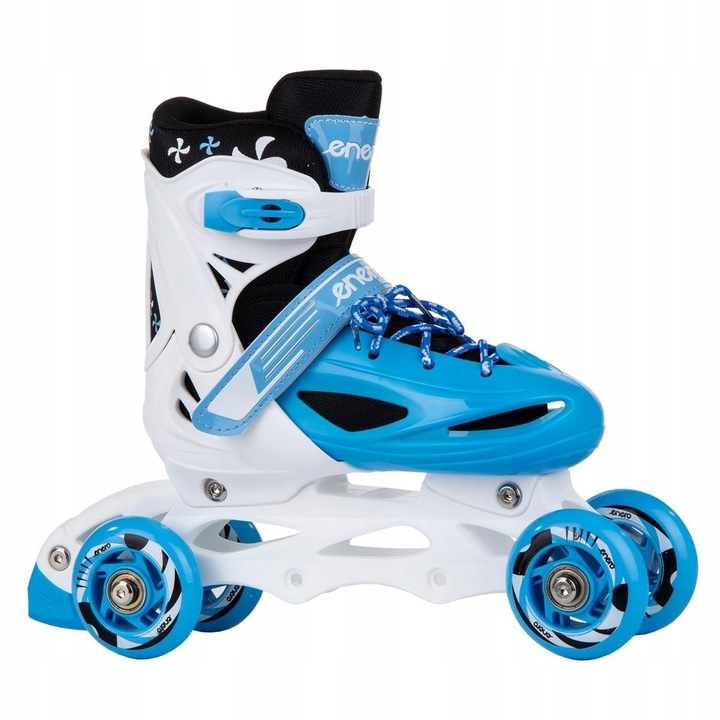 REGULOWANE ŁYŻWOROLKI WROTKI ŁYŻWY DLA DZIECI 4W1 ENERO 30-33 NIEBIESKIE