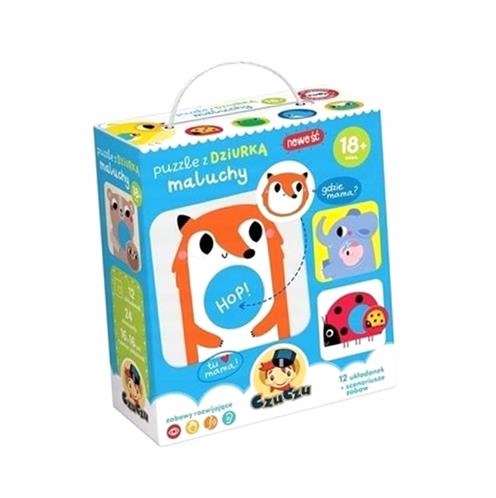 Puzzle CzuCzu puzzle z dziurką 24 elementów Puzzle z dziurką Maluchy