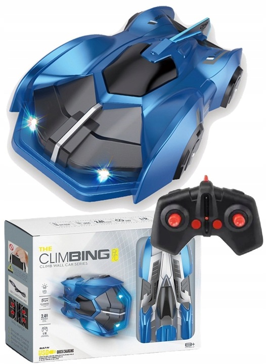 Samochód Auto Zdalnie Sterowane JEŻDŻĄCY po Scianach Suficie Spiderman 360