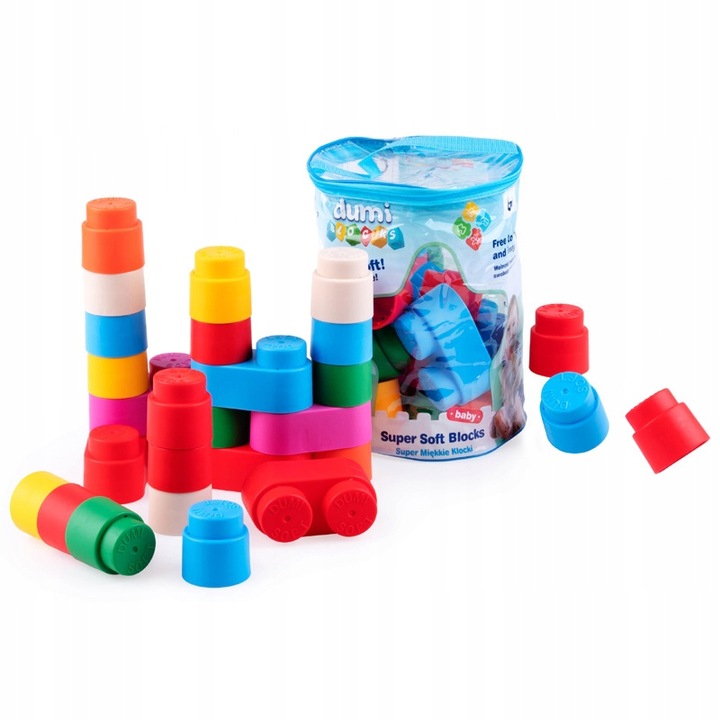 DUMEL DUŻE SUPER MIĘKKIE KLOCKI DUMI BLOCKS