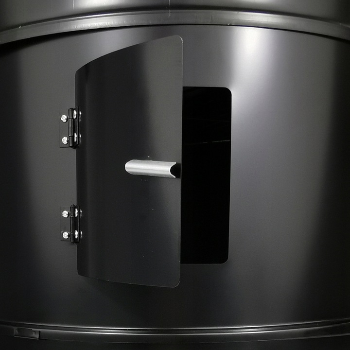 DOMOWA WĘDZARNIA GRILL WĘGLOWY Z TERMOMETREM 3 RUSZTY BBQ 1004