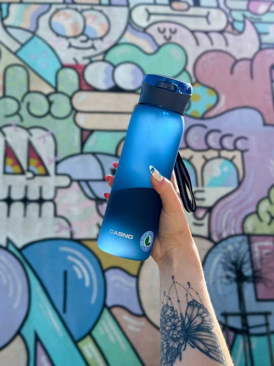 Butelka na wodę ze słomką BPAfree Casno 600 ml