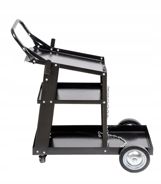 Wózek spawalniczy DEDRA do spawarki Półka na butle Stabilny Mobilny 4 półki