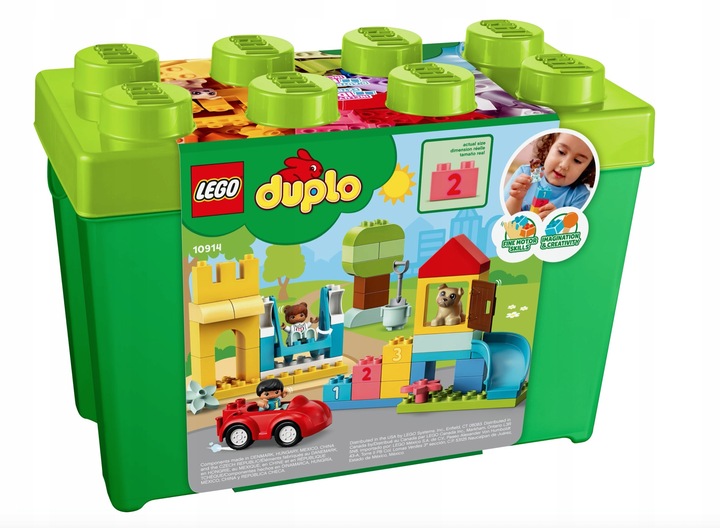 KLOCKI LEGO DUPLO DUŻE PUDEŁKO XXL KREATYWNE KLOCKI PREZENT DLA 2,3,4 LATKA